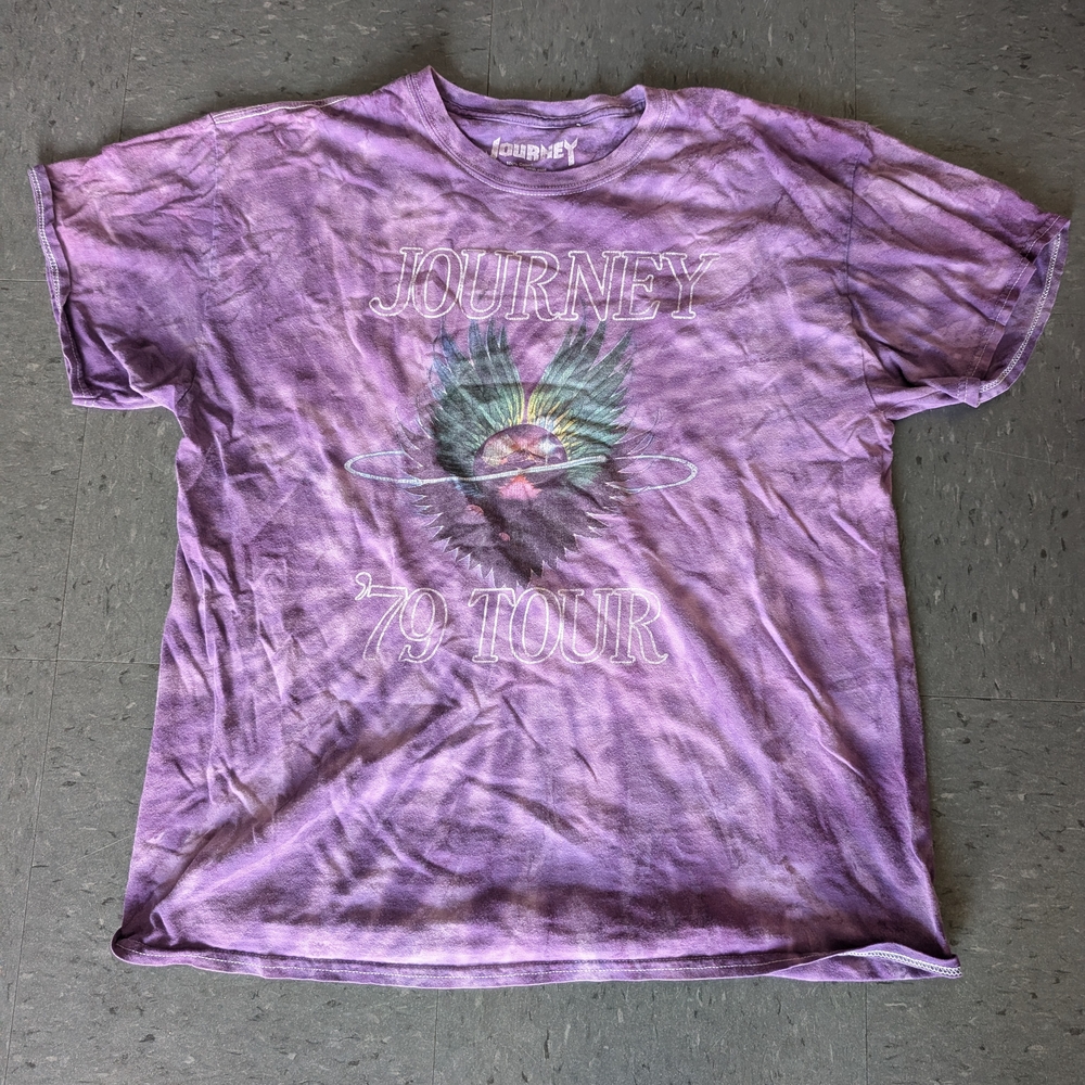 Purple Journey Graphic Tee - Women's Short Sleeve Size XL Tie-dye